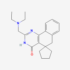 2-[(diethylamino)methyl]-3H-spiro[benzo[h]quinazoline-5,1'-cyclopentan]-4(6H)-one