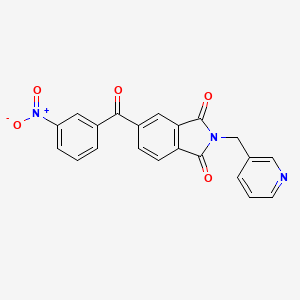 5-(3-nitrobenzoyl)-2-(pyridin-3-ylmethyl)isoindole-1,3-dione