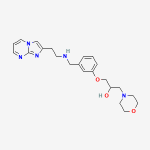 1-(3-{[(2-imidazo[1,2-a]pyrimidin-2-ylethyl)amino]methyl}phenoxy)-3-(4-morpholinyl)-2-propanol