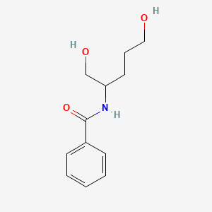 molecular formula C12H17NO3 B595888 N-(1,5-二羟基戊-2-基)苯甲酰胺 CAS No. 100370-35-2