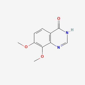molecular formula C10H10N2O3 B595889 7,8-Dimethoxyquinazolin-4(3H)-one CAS No. 19178-11-1