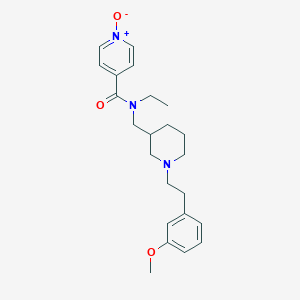 N-ethyl-N-({1-[2-(3-methoxyphenyl)ethyl]-3-piperidinyl}methyl)isonicotinamide 1-oxide