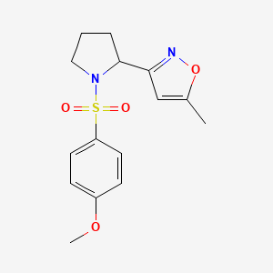 3-{1-[(4-methoxyphenyl)sulfonyl]-2-pyrrolidinyl}-5-methylisoxazole