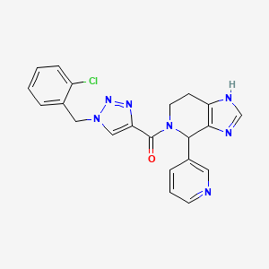 5-{[1-(2-chlorobenzyl)-1H-1,2,3-triazol-4-yl]carbonyl}-4-(3-pyridinyl)-4,5,6,7-tetrahydro-3H-imidazo[4,5-c]pyridine