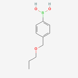 molecular formula C10H15BO3 B595894 (4-(Propoxymethyl)phenyl)boronic acid CAS No. 160061-48-3