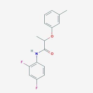 N-(2,4-difluorophenyl)-2-(3-methylphenoxy)propanamide