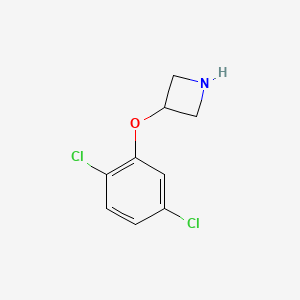 molecular formula C9H9Cl2NO B595897 3-(2,5-二氯苯氧基)氮杂环丁烷 CAS No. 1236862-29-5