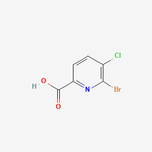 molecular formula C6H3BrClNO2 B595903 6-Bromo-5-chloropicolinic acid CAS No. 1214328-42-3