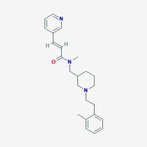 (2E)-N-methyl-N-({1-[2-(2-methylphenyl)ethyl]-3-piperidinyl}methyl)-3-(3-pyridinyl)acrylamide