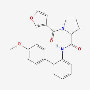 1-(3-furoyl)-N-(4'-methoxy-2-biphenylyl)prolinamide