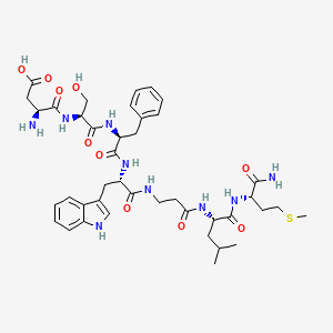 molecular formula C41H57N9O10S B595909 (Trp7,b-Ala8)-Neurokinin A (4-10) CAS No. 132041-95-3
