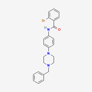 N-[4-(4-benzylpiperazin-1-yl)phenyl]-2-bromobenzamide