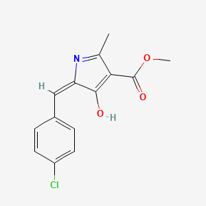 METHYL (5E)-5-[(4-CHLOROPHENYL)METHYLIDENE]-2-METHYL-4-OXO-4,5-DIHYDRO-1H-PYRROLE-3-CARBOXYLATE