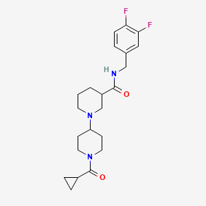 1'-(cyclopropylcarbonyl)-N-(3,4-difluorobenzyl)-1,4'-bipiperidine-3-carboxamide