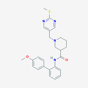 N-(4'-methoxy-2-biphenylyl)-1-{[2-(methylthio)-5-pyrimidinyl]methyl}-3-piperidinecarboxamide