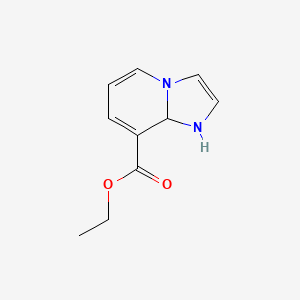 molecular formula C10H12N2O2 B595917 Ethyl 1,8a-dihydroimidazo[1,2-a]pyridine-8-carboxylate CAS No. 1257849-24-3