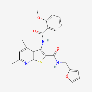 N-(2-furylmethyl)-3-[(2-methoxybenzoyl)amino]-4,6-dimethylthieno[2,3-b]pyridine-2-carboxamide