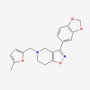 3-(1,3-benzodioxol-5-yl)-5-[(5-methyl-2-furyl)methyl]-4,5,6,7-tetrahydroisoxazolo[4,5-c]pyridine