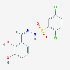 molecular formula C13H10Cl2N2O4S B5959185 2,5-dichloro-N'-(2,3-dihydroxybenzylidene)benzenesulfonohydrazide 