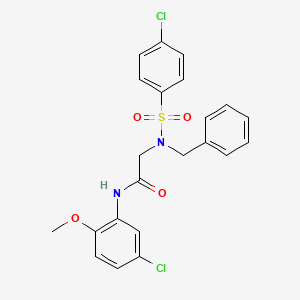 N~2~-benzyl-N~1~-(5-chloro-2-methoxyphenyl)-N~2~-[(4-chlorophenyl)sulfonyl]glycinamide