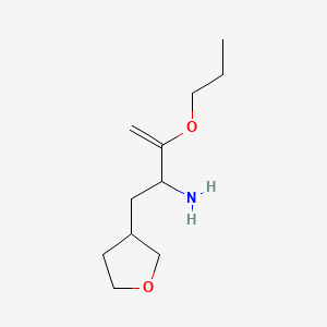 molecular formula C11H21NO2 B595921 3-Propoxy-1-(tetrahydrofuran-3-yl)but-3-en-2-amine CAS No. 1255237-45-6