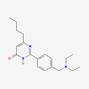 6-butyl-2-{4-[(diethylamino)methyl]phenyl}pyrimidin-4(3H)-one