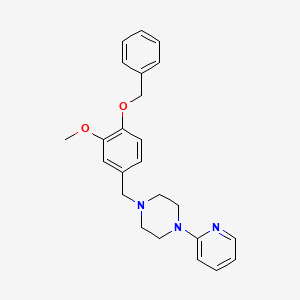 1-[4-(benzyloxy)-3-methoxybenzyl]-4-(2-pyridinyl)piperazine