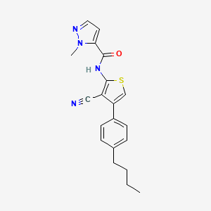 N-[4-(4-butylphenyl)-3-cyanothiophen-2-yl]-1-methyl-1H-pyrazole-5-carboxamide