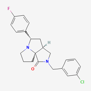 (3aS*,5S*,9aS*)-2-(3-chlorobenzyl)-5-(4-fluorophenyl)hexahydro-7H-pyrrolo[3,4-g]pyrrolizin-1(2H)-one