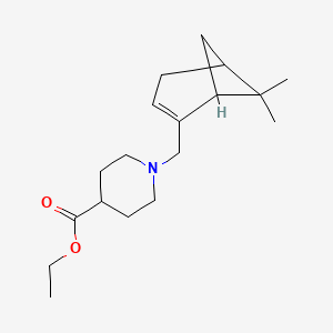 molecular formula C18H29NO2 B5959294 Ethyl 1-[(6,6-dimethyl-2-bicyclo[3.1.1]hept-2-enyl)methyl]piperidine-4-carboxylate 