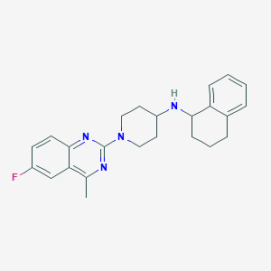 1-(6-fluoro-4-methyl-2-quinazolinyl)-N-(1,2,3,4-tetrahydro-1-naphthalenyl)-4-piperidinamine