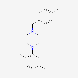 1-(2,5-dimethylphenyl)-4-[(4-methylphenyl)methyl]piperazine