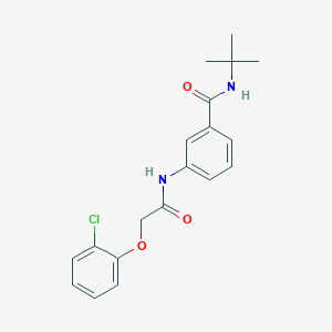 molecular formula C19H21ClN2O3 B5959376 N-TERT-BUTYL-3-[2-(2-CHLOROPHENOXY)ACETAMIDO]BENZAMIDE 