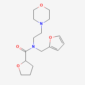 N-(2-furylmethyl)-N-[2-(4-morpholinyl)ethyl]tetrahydro-2-furancarboxamide trifluoroacetate