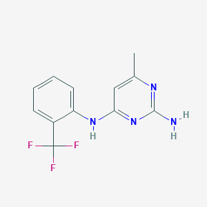 6-methyl-N~4~-[2-(trifluoromethyl)phenyl]-2,4-pyrimidinediamine