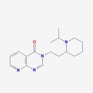 molecular formula C17H24N4O B5959422 3-[2-(1-isopropylpiperidin-2-yl)ethyl]pyrido[2,3-d]pyrimidin-4(3H)-one 