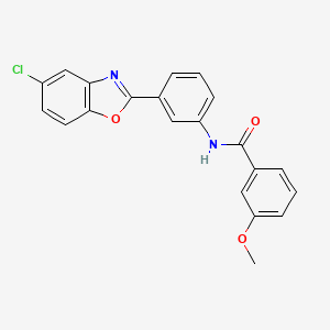 N-[3-(5-chloro-1,3-benzoxazol-2-yl)phenyl]-3-methoxybenzamide