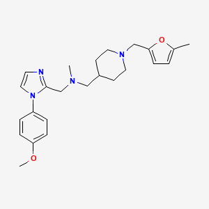 1-[1-(4-methoxyphenyl)-1H-imidazol-2-yl]-N-methyl-N-({1-[(5-methyl-2-furyl)methyl]-4-piperidinyl}methyl)methanamine