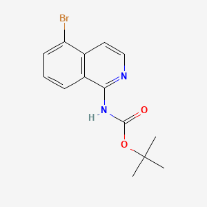 B595945 tert-Butyl (5-bromoisoquinolin-1-yl)carbamate CAS No. 1330754-23-8