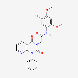 N-(5-CHLORO-2,4-DIMETHOXYPHENYL)-2-{2,4-DIOXO-1-PHENYL-1H,2H,3H,4H-PYRIDO[2,3-D]PYRIMIDIN-3-YL}ACETAMIDE