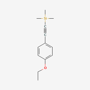 B595947 Silane, [(4-ethoxyphenyl)ethynyl]trimethyl-(9CI) CAS No. 196599-73-2