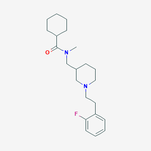 N-({1-[2-(2-fluorophenyl)ethyl]-3-piperidinyl}methyl)-N-methylcyclohexanecarboxamide