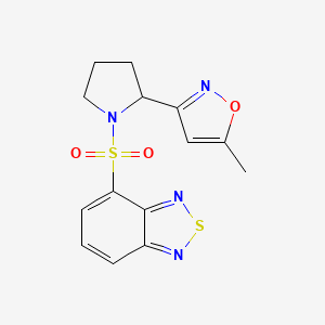 4-{[2-(5-methyl-3-isoxazolyl)-1-pyrrolidinyl]sulfonyl}-2,1,3-benzothiadiazole