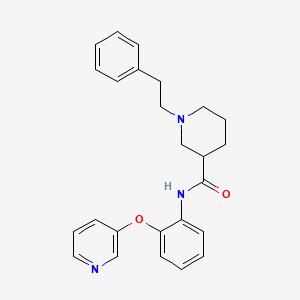 1-(2-phenylethyl)-N-[2-(3-pyridinyloxy)phenyl]-3-piperidinecarboxamide