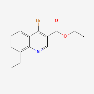 B595950 Ethyl 4-bromo-8-ethylquinoline-3-carboxylate CAS No. 1242260-64-5