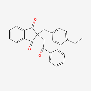 2-(4-ethylbenzyl)-2-(2-oxo-2-phenylethyl)-1H-indene-1,3(2H)-dione