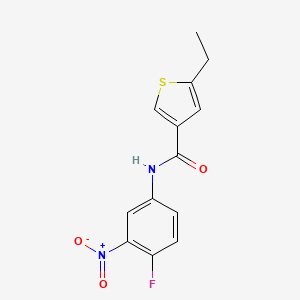 5-ethyl-N-(4-fluoro-3-nitrophenyl)thiophene-3-carboxamide