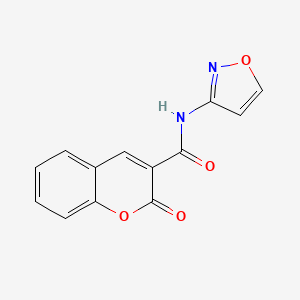 molecular formula C13H8N2O4 B5959536 N-3-isoxazolyl-2-oxo-2H-chromene-3-carboxamide 