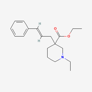 ethyl 1-ethyl-3-[(2E)-3-phenyl-2-propen-1-yl]-3-piperidinecarboxylate