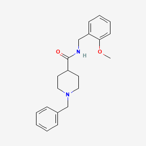 molecular formula C21H26N2O2 B5959620 1-benzyl-N-(2-methoxybenzyl)-4-piperidinecarboxamide 